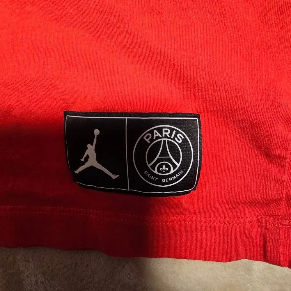 Jordan x PSG Paris Saint-Germain T-Shirt Red Men XXL Jumpman Soccer  1061